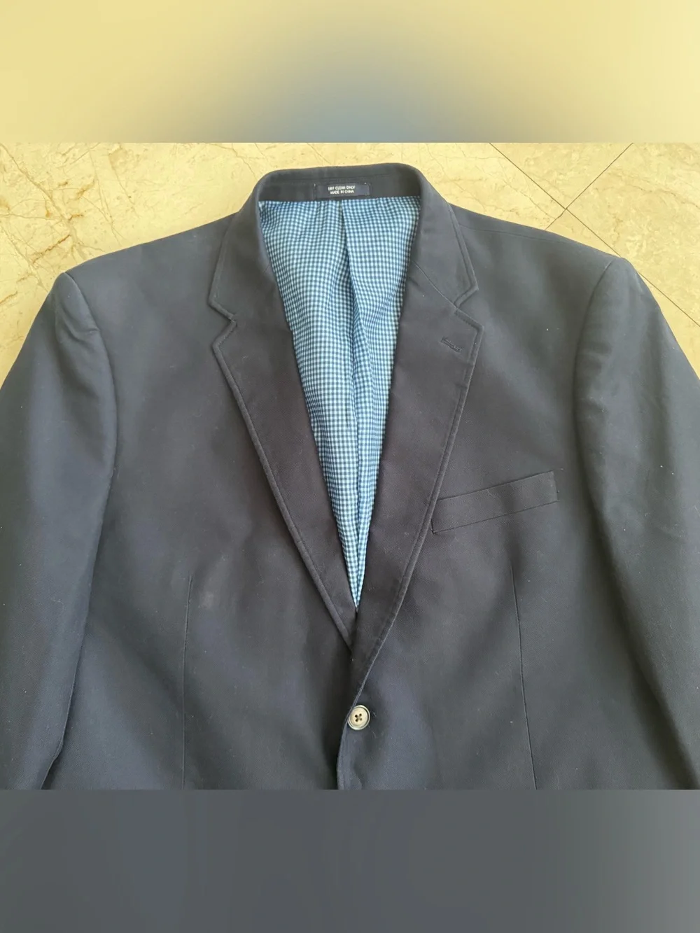 Saddlebred Navy Blue Two-Button Sport Coat
